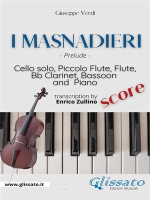 cover image of I Masnadieri (Prelude)--Cello, Woodwinds & Piano (score)